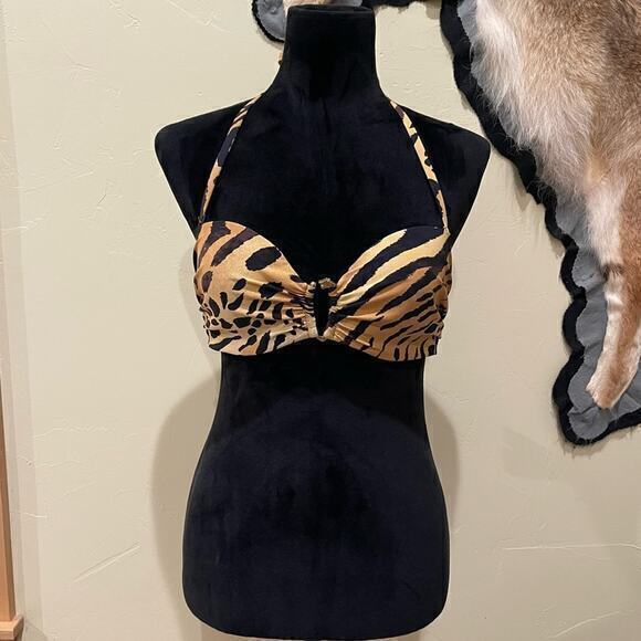 Natori Leopard print bikini top - Picture 1 of 5